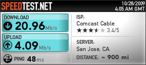 comcast with router fw upgrade and reset Speed test after upgrading firmware and resetting to factory defaults
